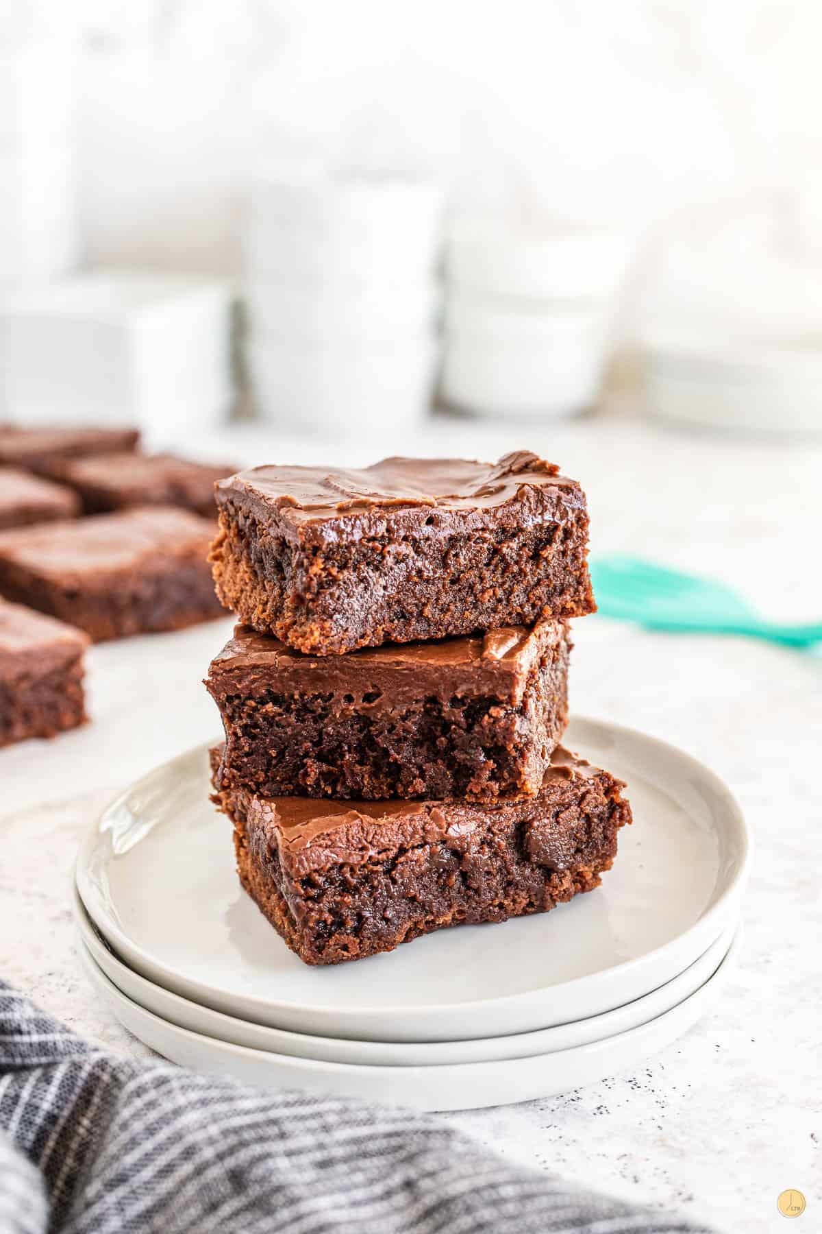 stack of lunch lady brownies