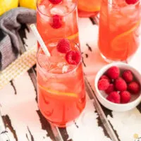 raspberry iced tea glasses