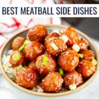 bowl of meatballs with text 