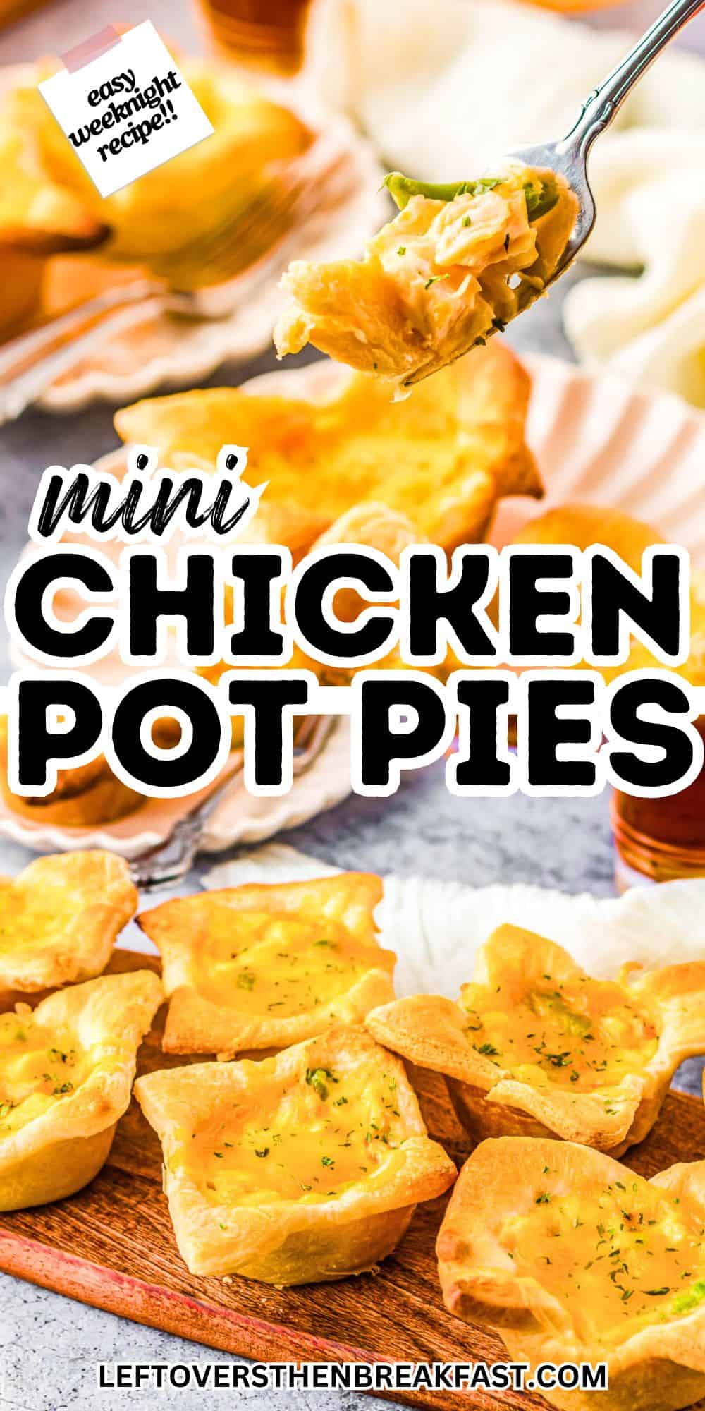 mini chicken pot pies pinterest collage