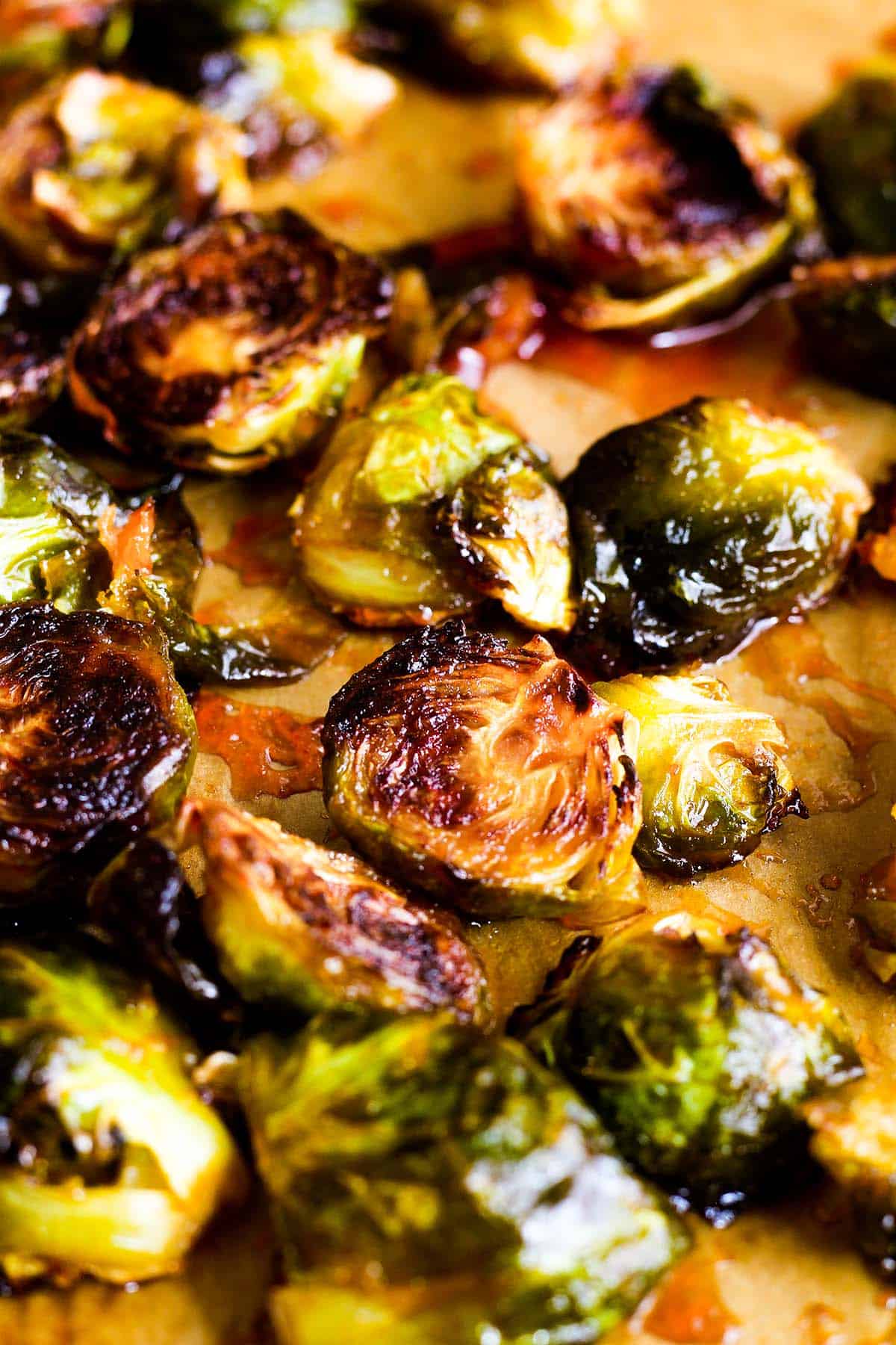 honey sriracha brussels sprouts 