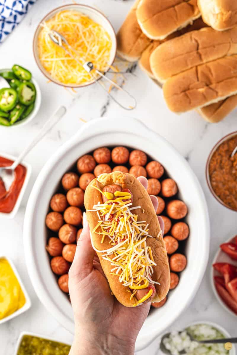 Easy Crockpot Hot Dogs Leftovers Then Breakfast