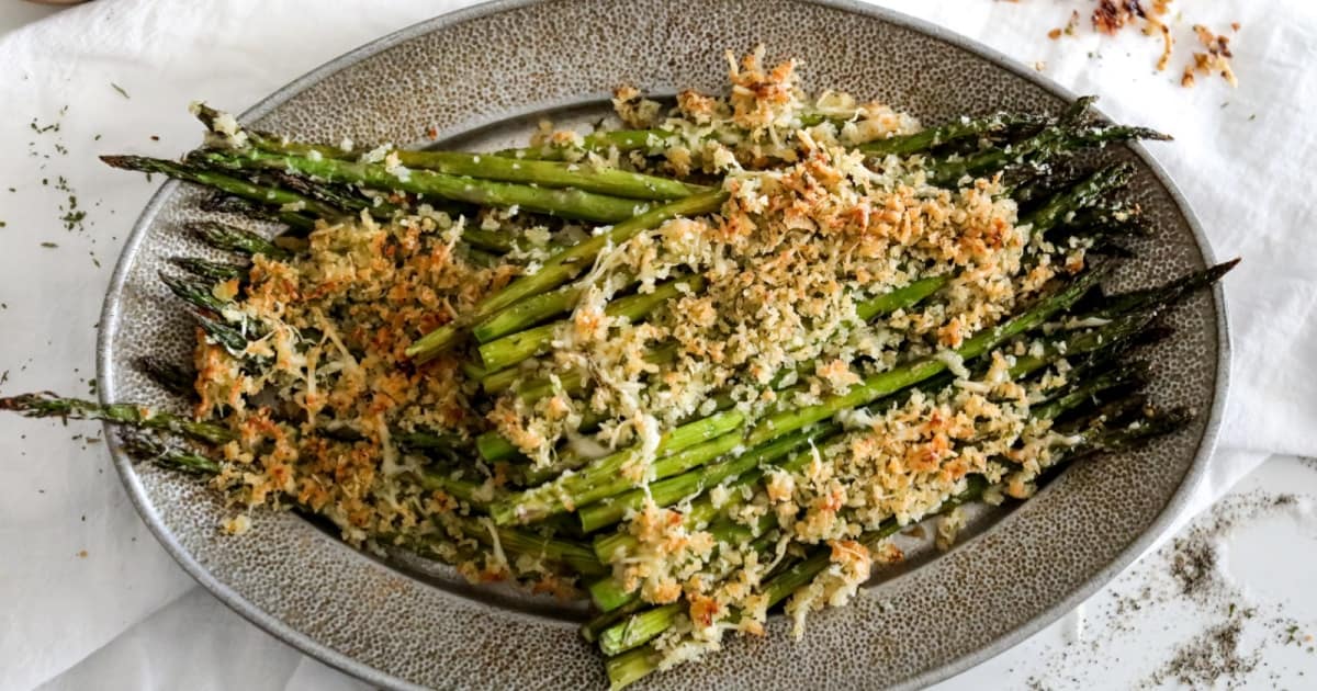 roasted garlic asparagus