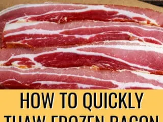 How to thaw frozen bacon title image