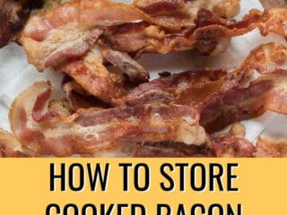 how to store cooked bacon title image