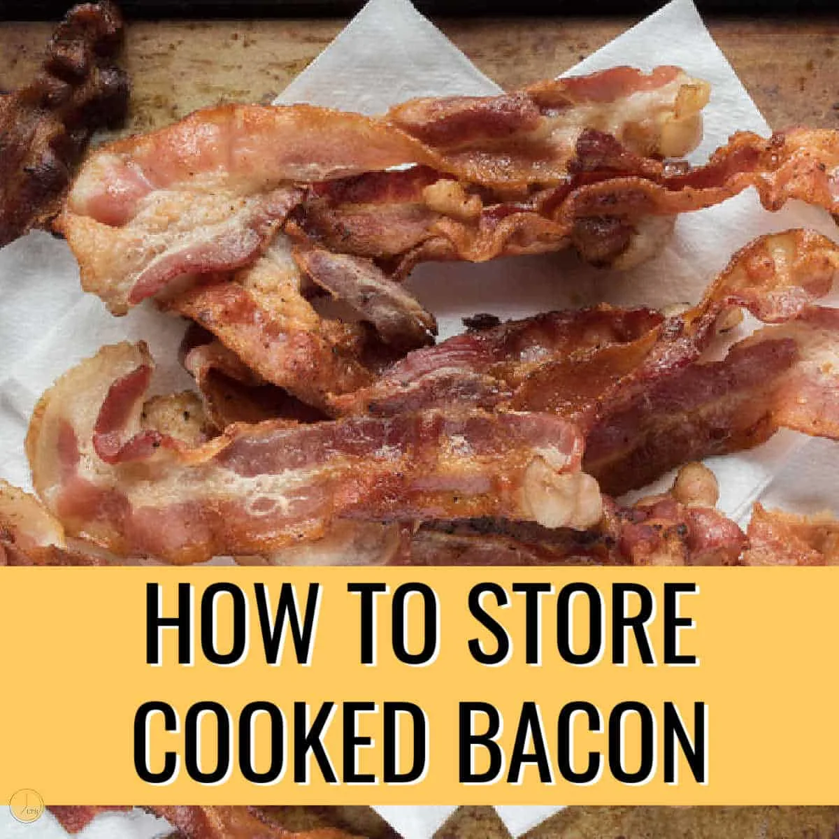 Store leftover bacon