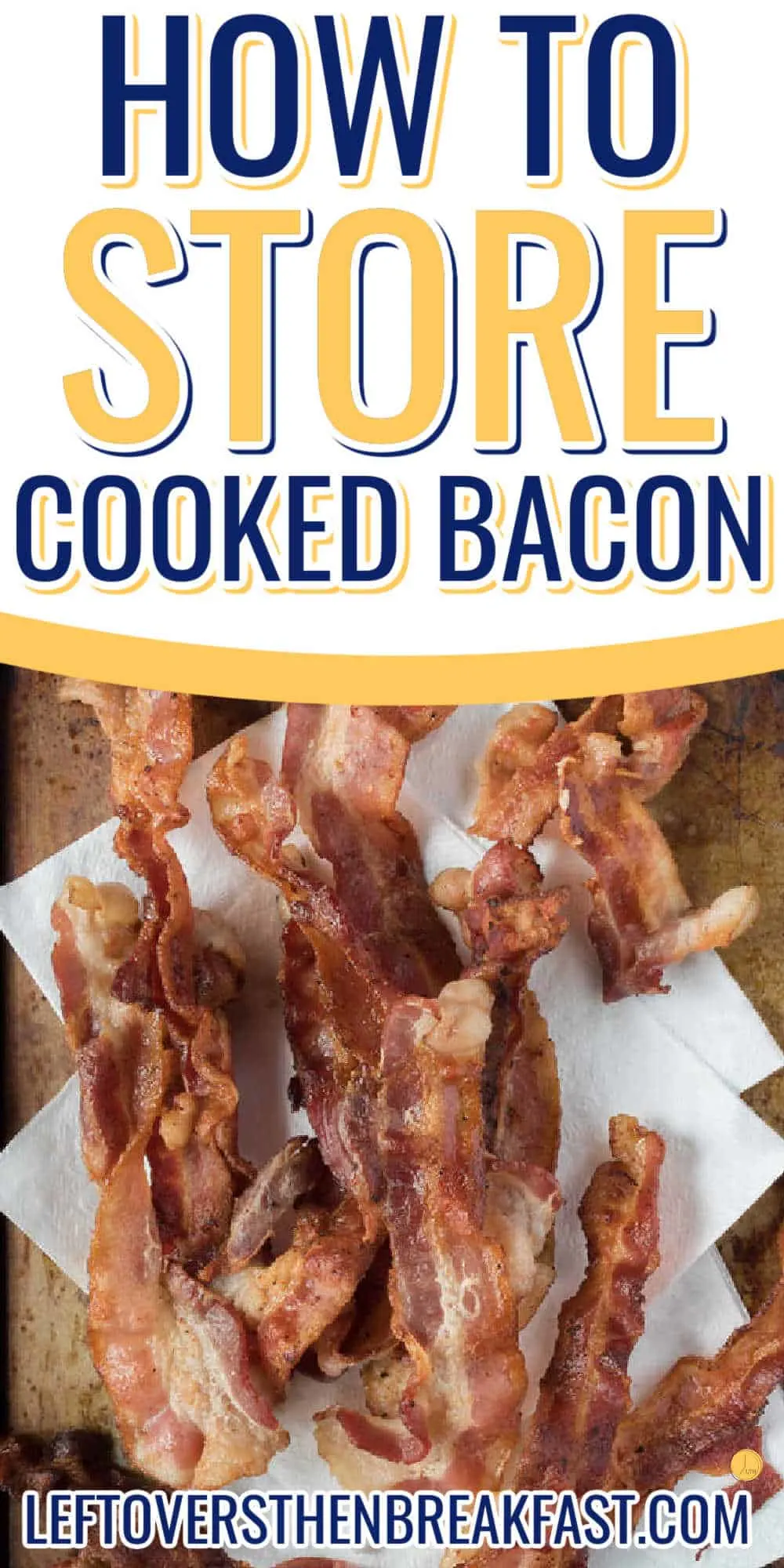 how to store bacon title image with bacon on parchment paper