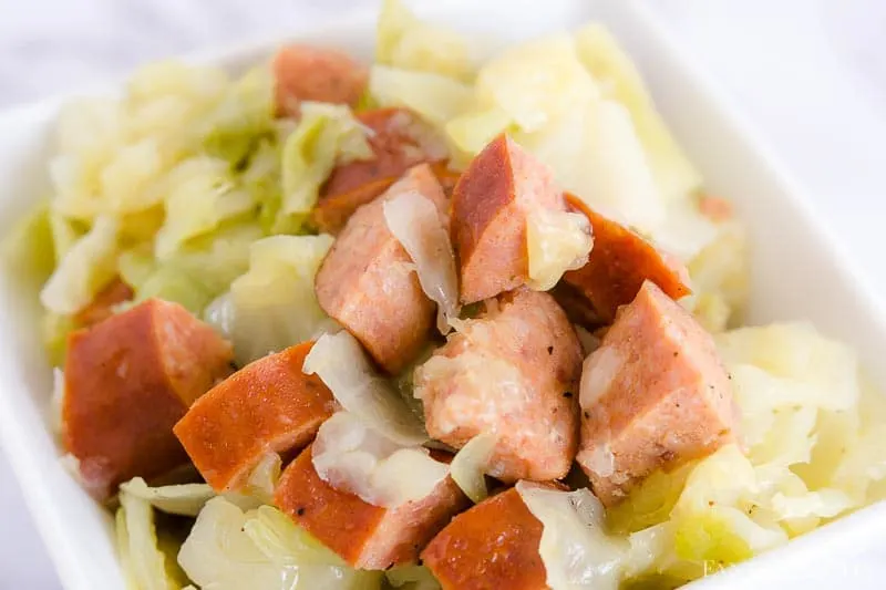 cabbage and sausage