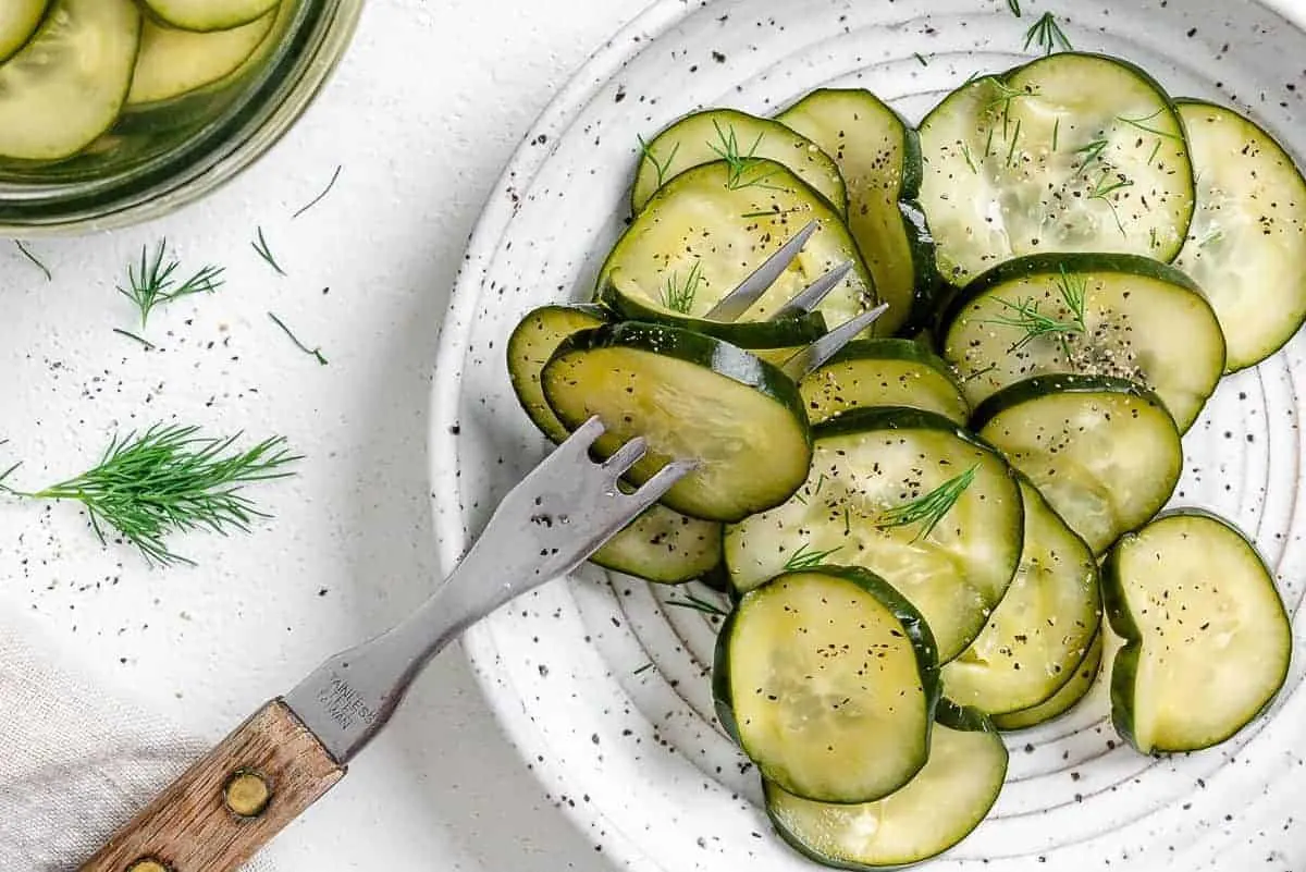 marinated cucumber salad