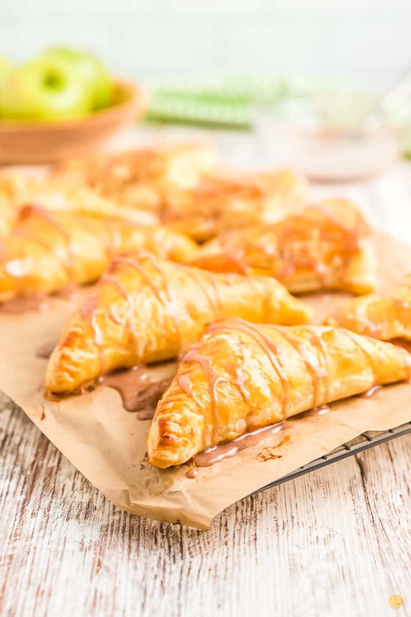 tray of apple turnovers
