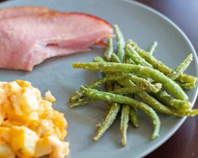 roasted parmesan green beans