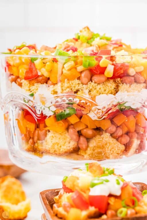 Layered Cornbread Salad Leftovers Then Breakfast