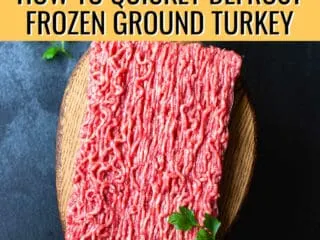 pound of ground beef with text and a yellow banner