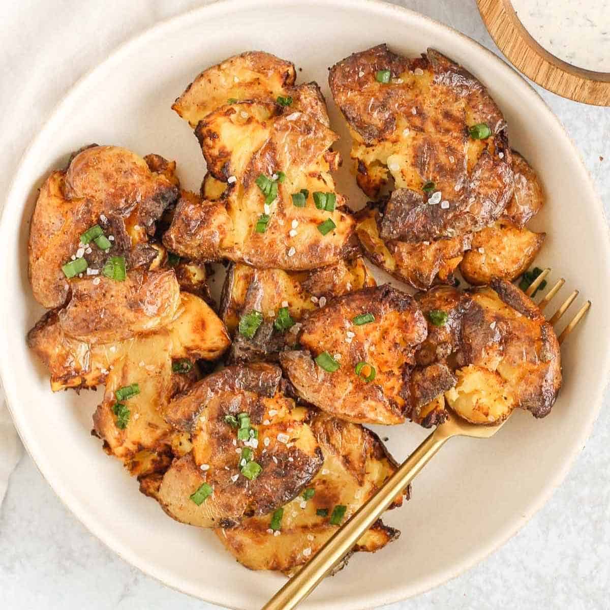 smashed potatoes