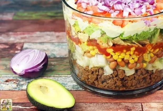 layered taco salad