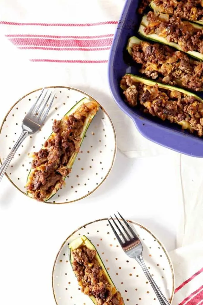 taco zucchini boats