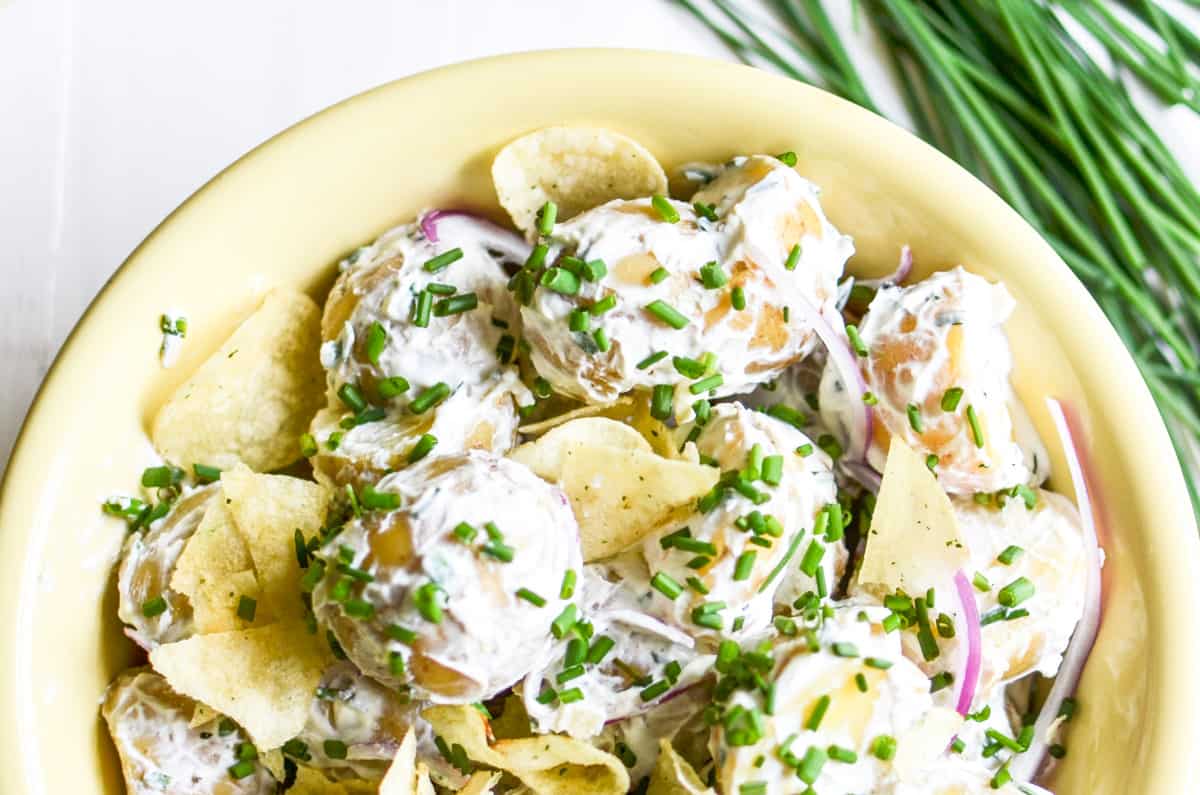sour cream and onion potato salad