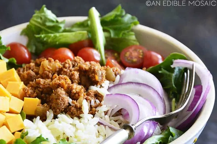 turkey taco bowls