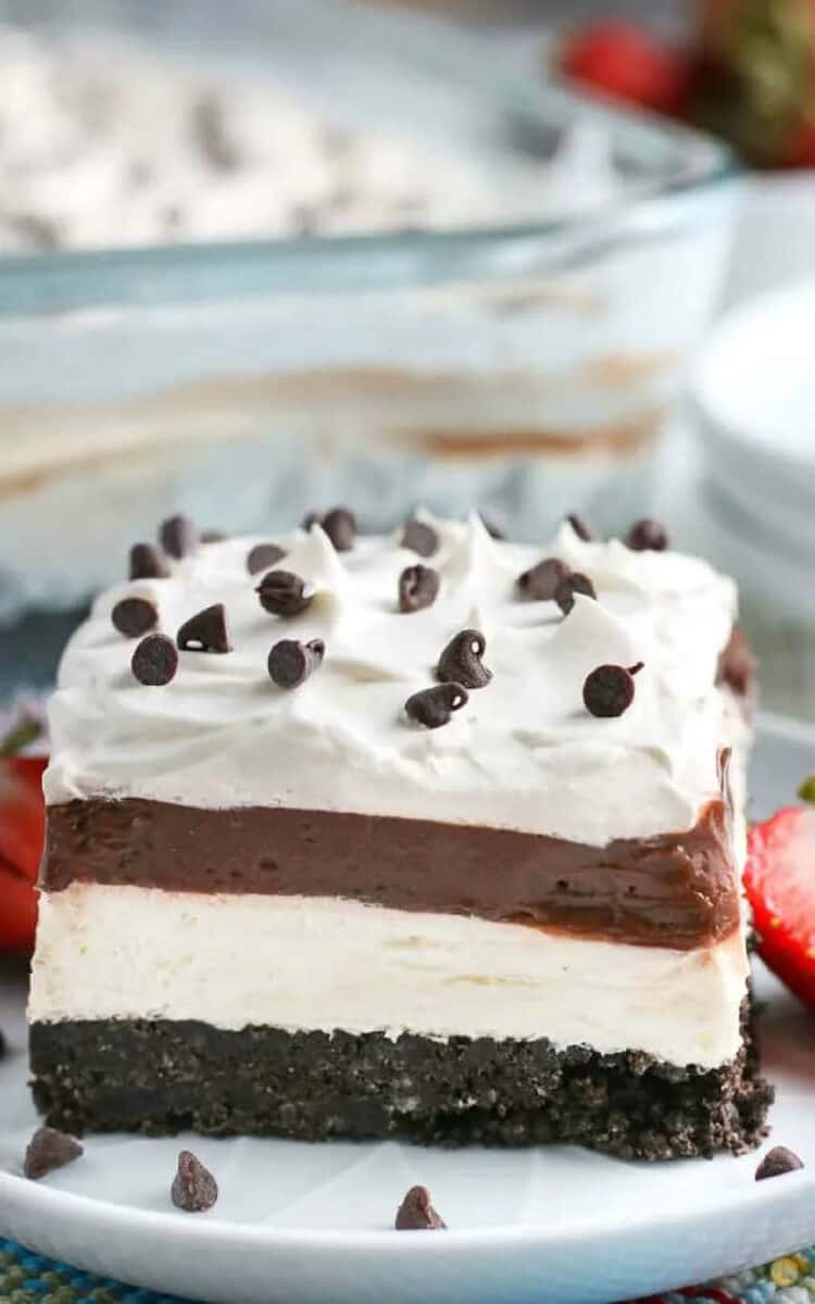 No Bake Chocolate Lasagna Leftovers Then Breakfast