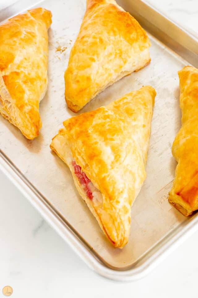 Flaky Cherry Turnovers (Puff Pastry) Leftovers Then Breakfast