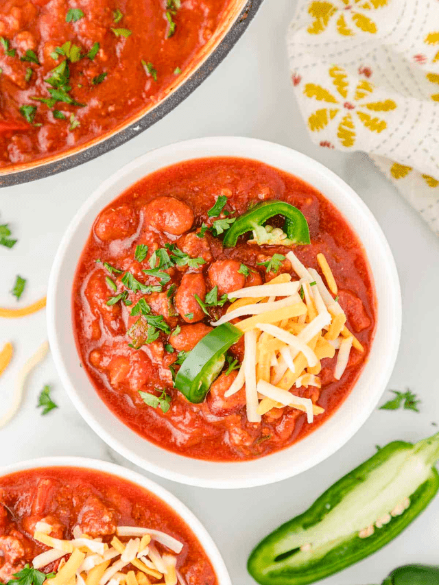 Rotel Chili (Less than 30 Minutes) Leftovers Then Breakfast