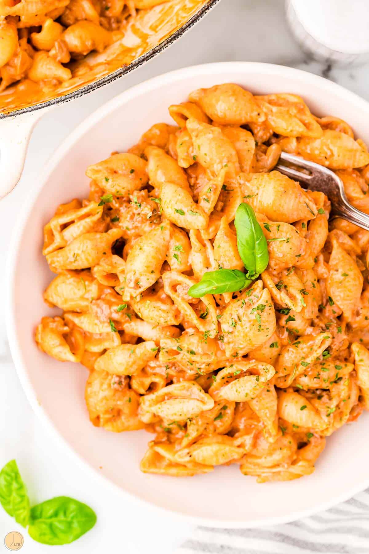 pasta in a bowl
