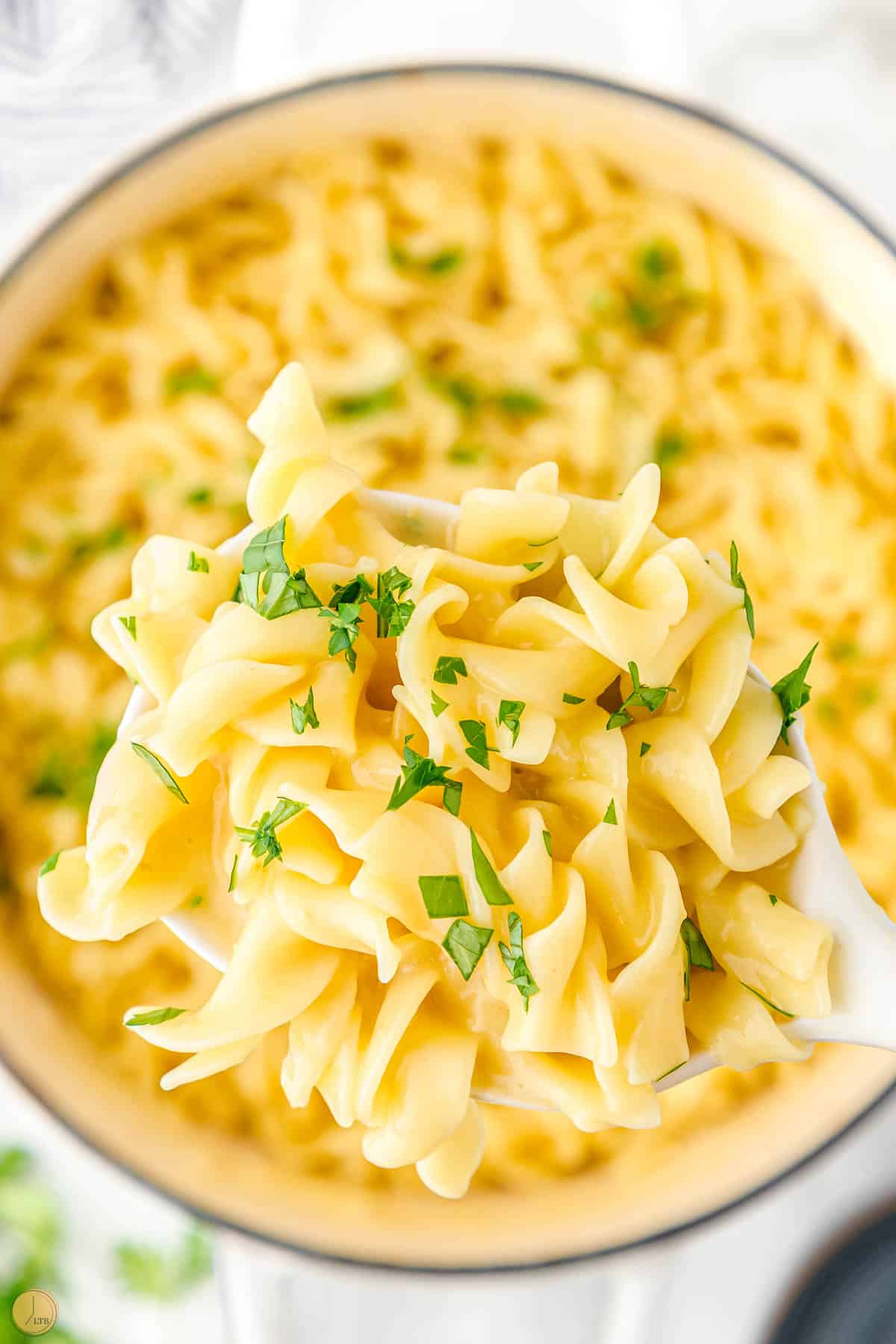 perfectly cooked al dente egg noodles