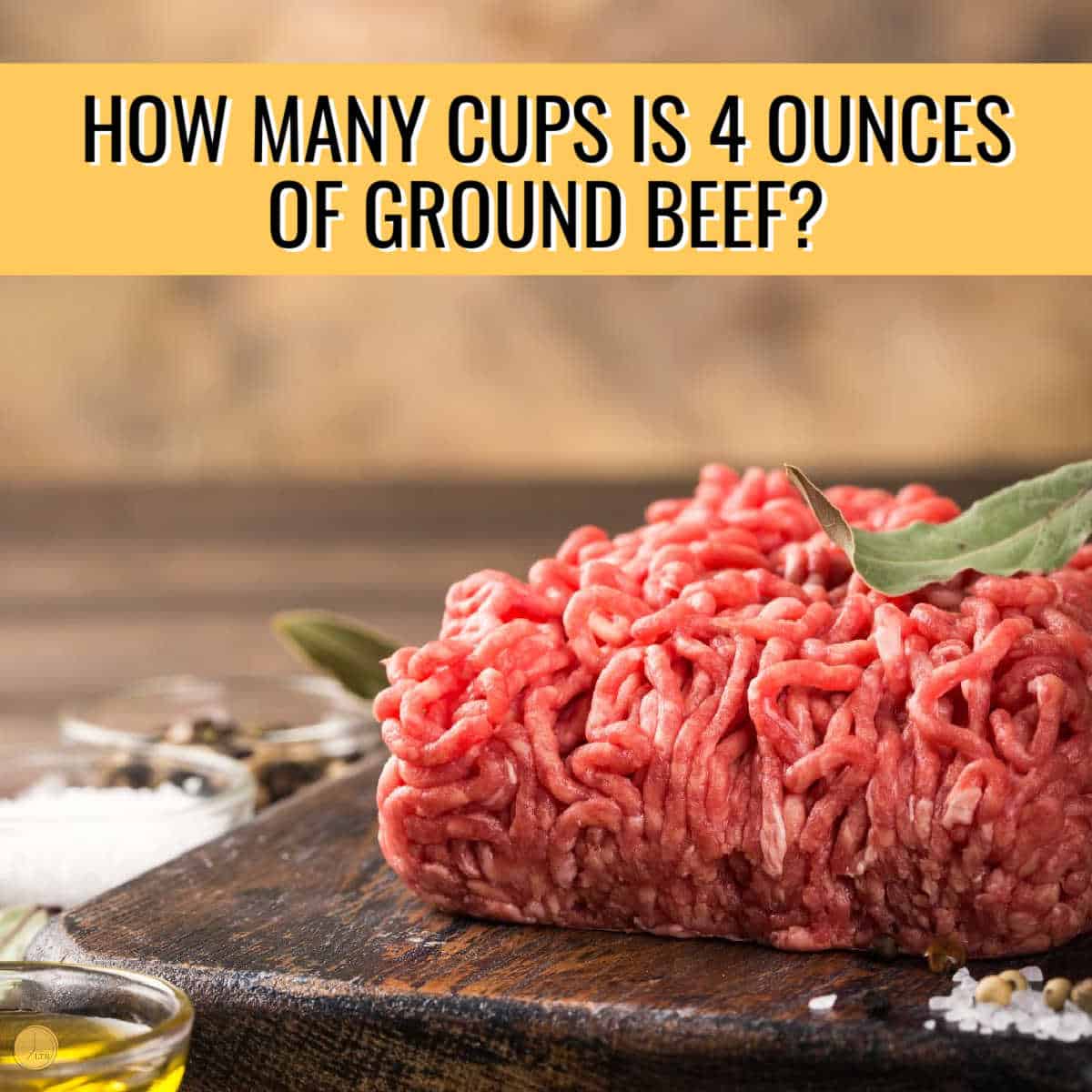 pile of ground beef the size of a checkbook on a board