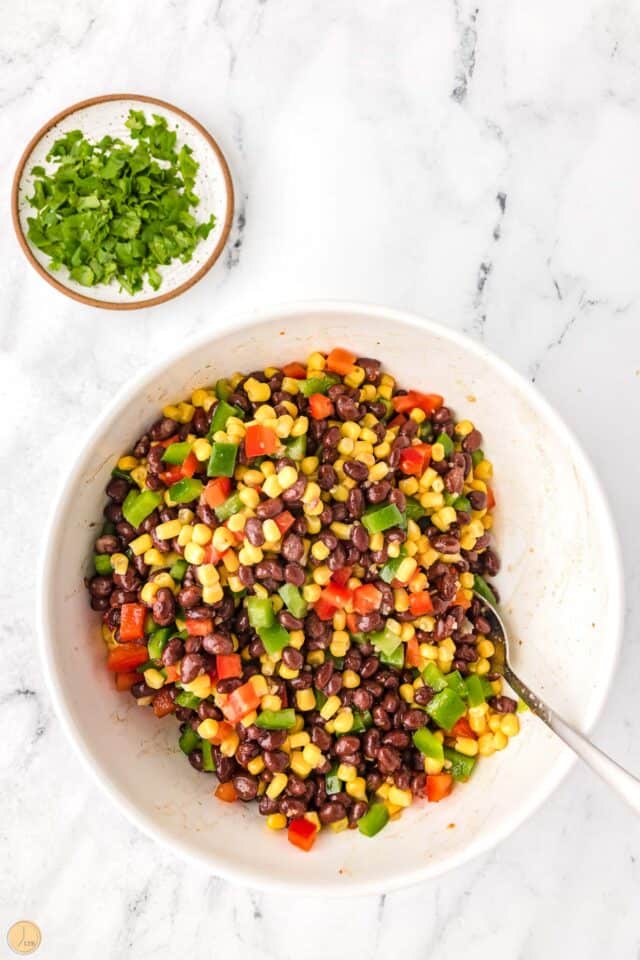 Black Bean and Corn Salad Leftovers Then Breakfast