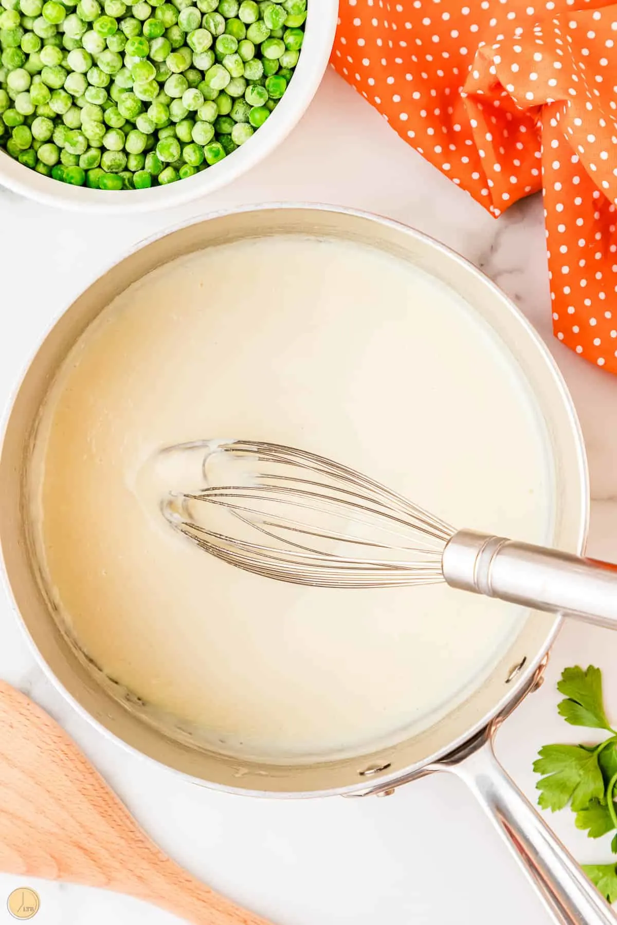sauce for old-fashioned creamed pea