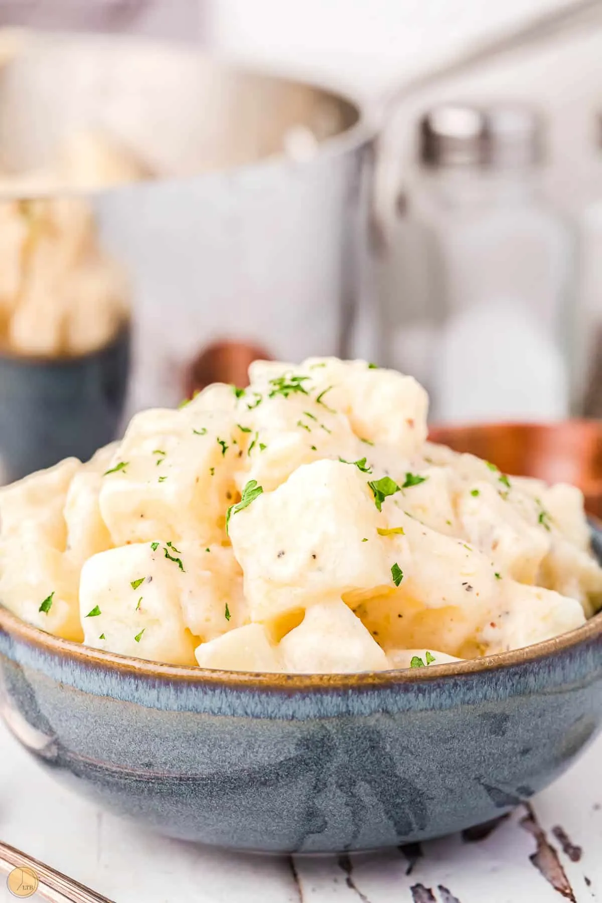 bowl of creamed potatoes