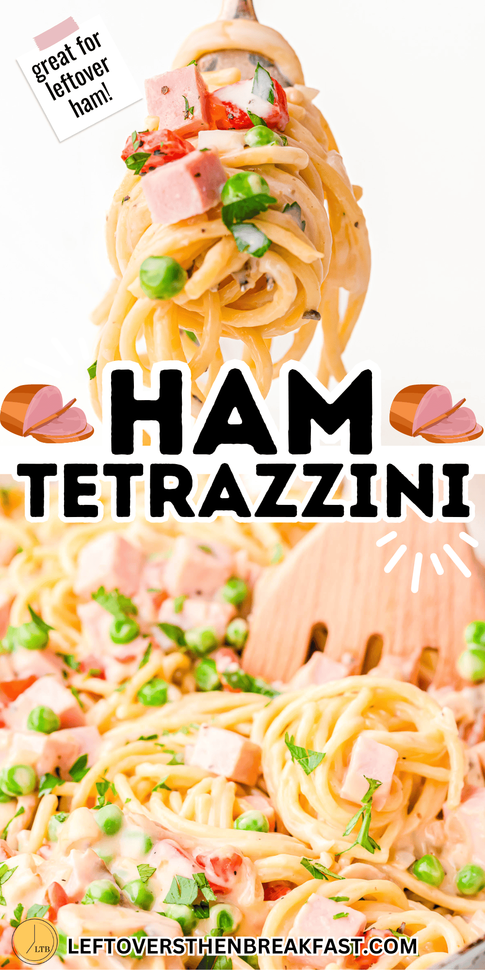 ham tetrazzini pinterest pin image