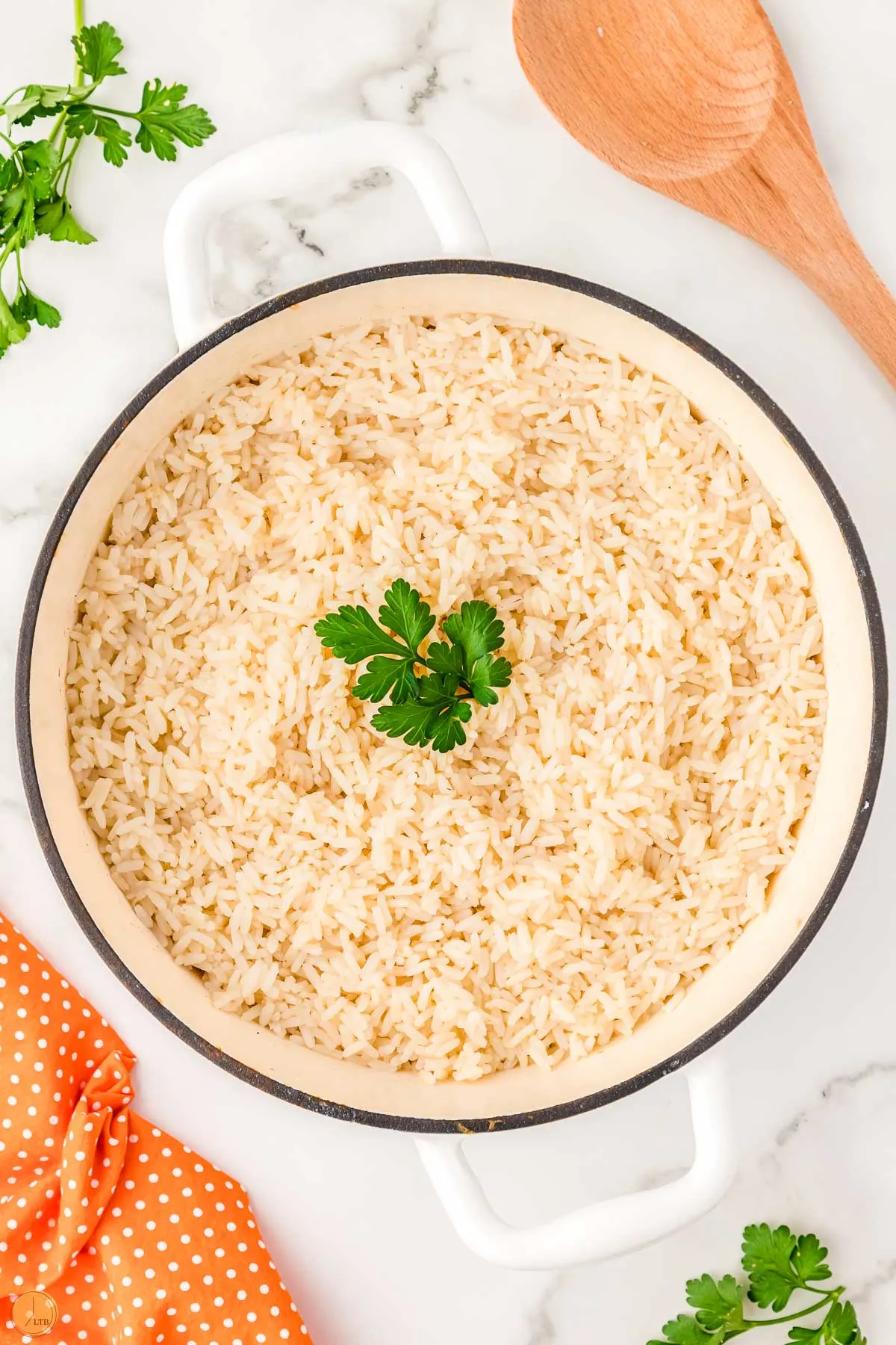 baked rice in a pot