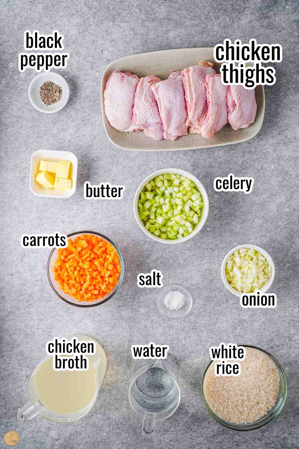 simple ingredients like 1 pound bone-in chicken thighs.