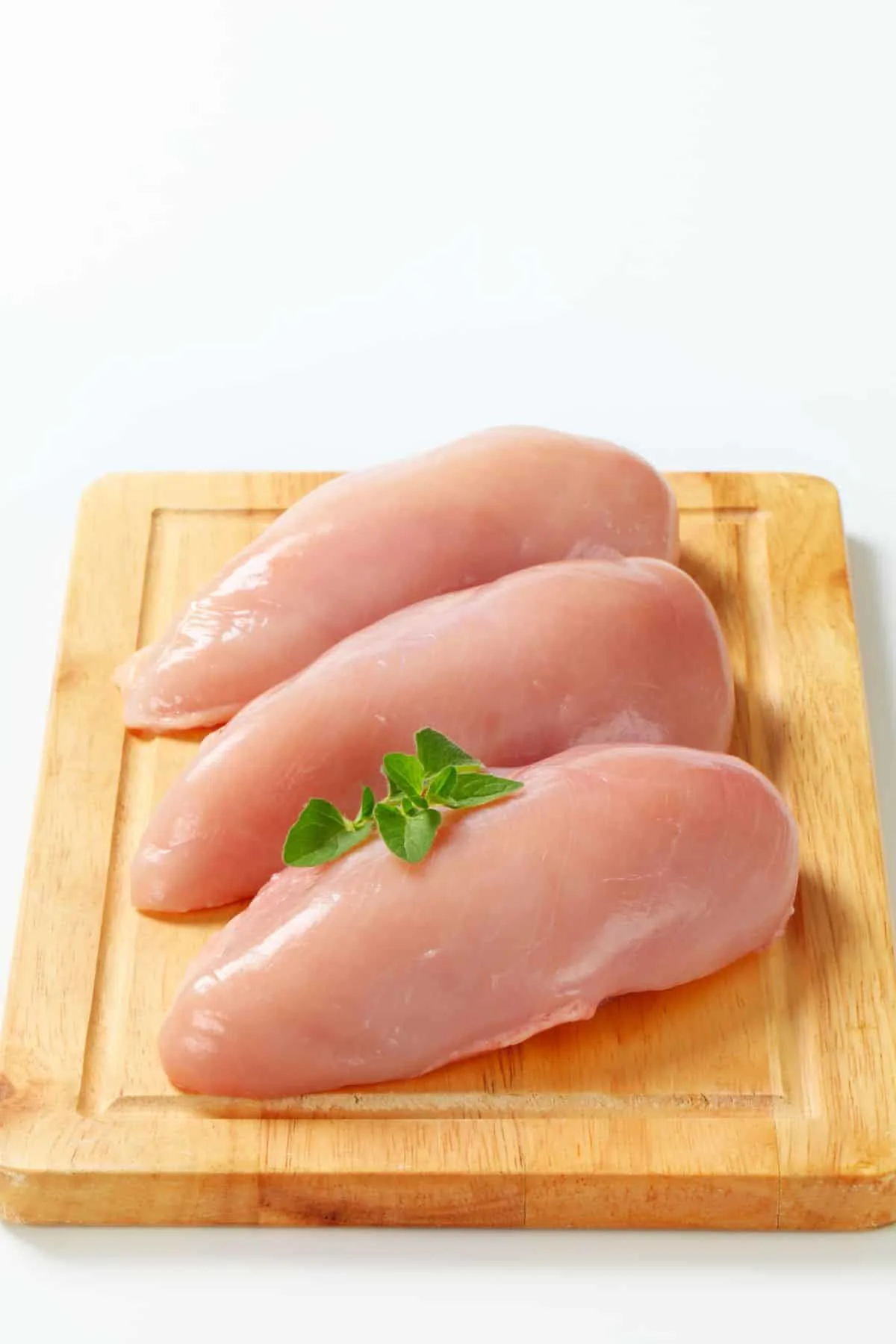 three chicken breasts