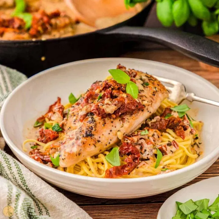 marry me chicken in a shallow dish