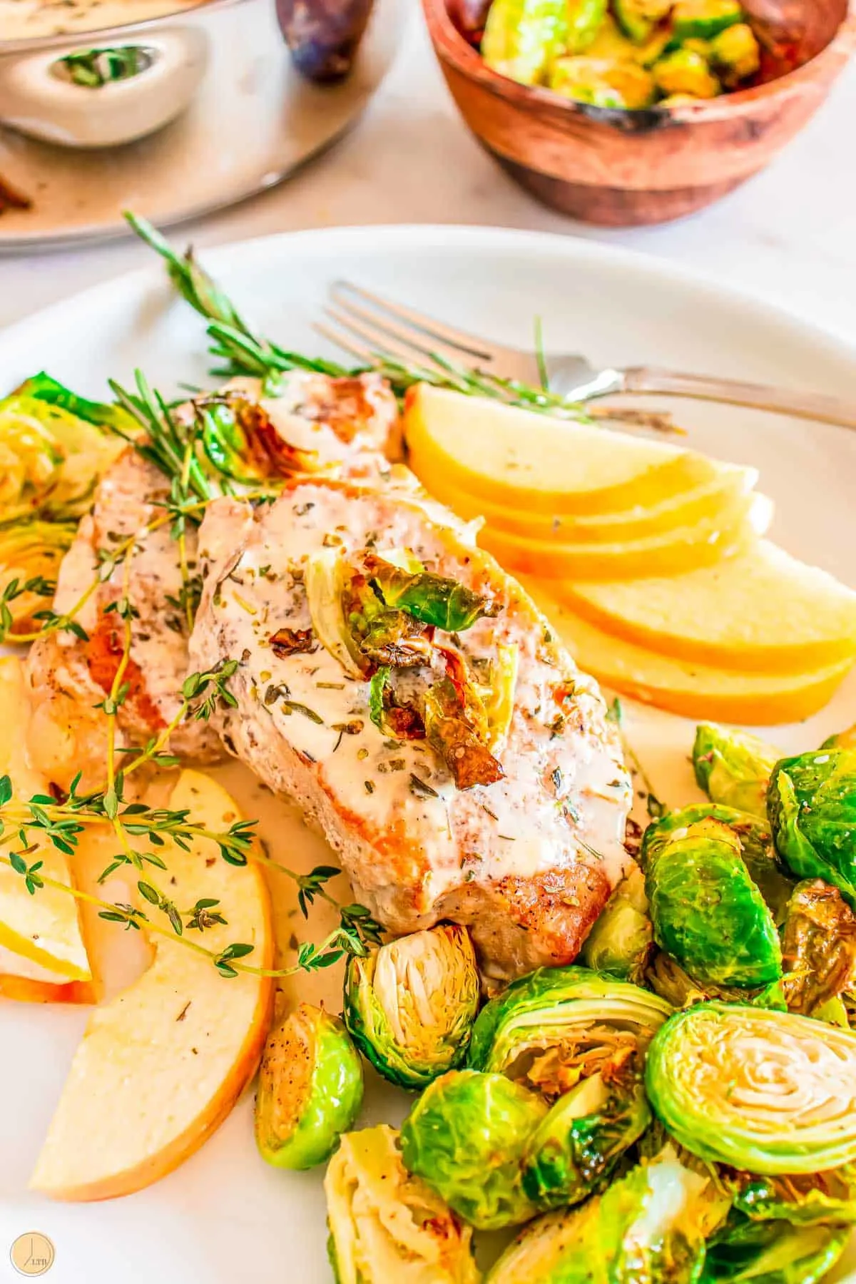 apple cider pork chops with delicious flavor on a plate