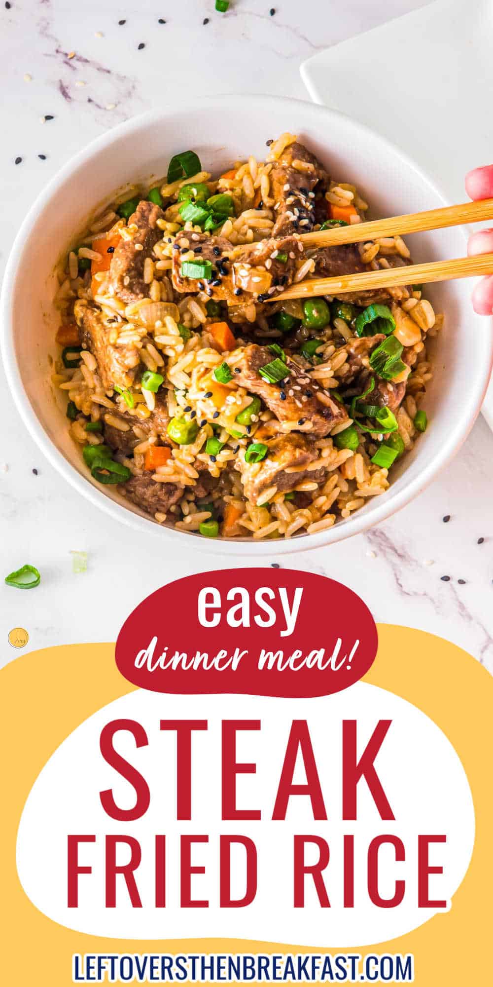 easy recipe in a bowl with chop sticks