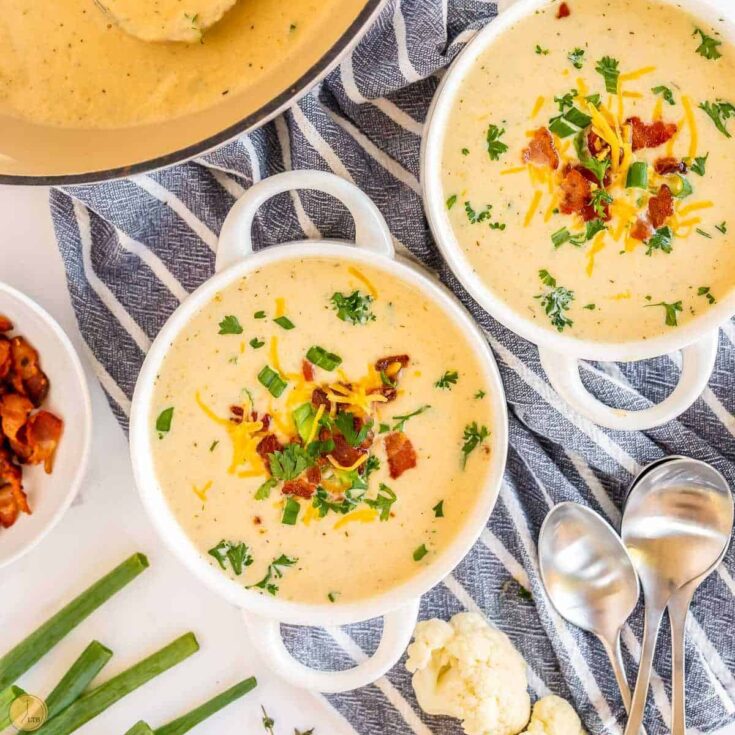 Cauliflower Cheese Soup - Leftovers Then Breakfast