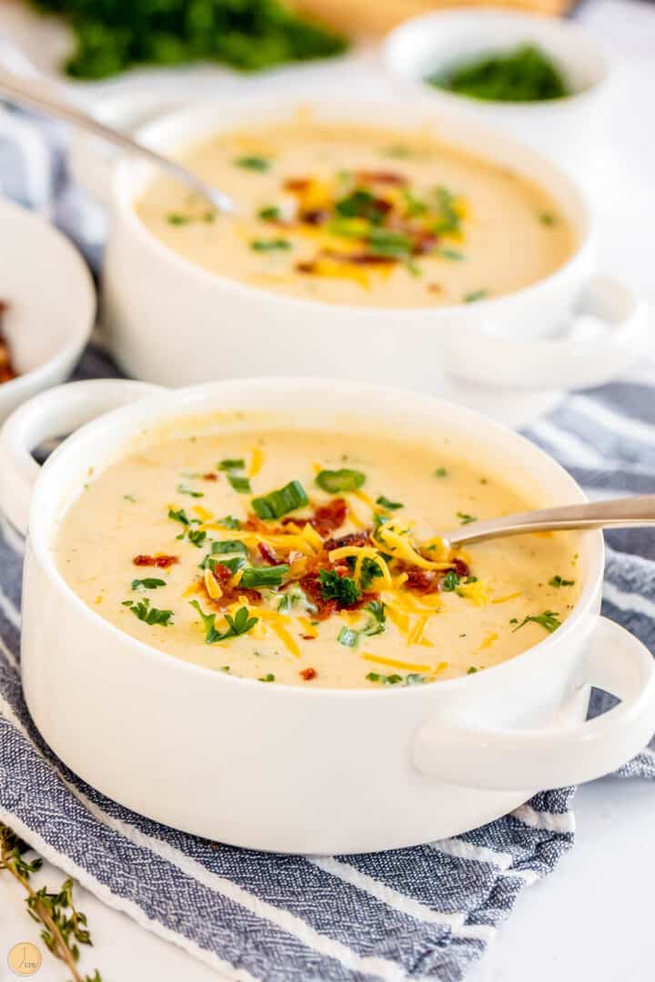 Cauliflower Cheese Soup (30 mins!)