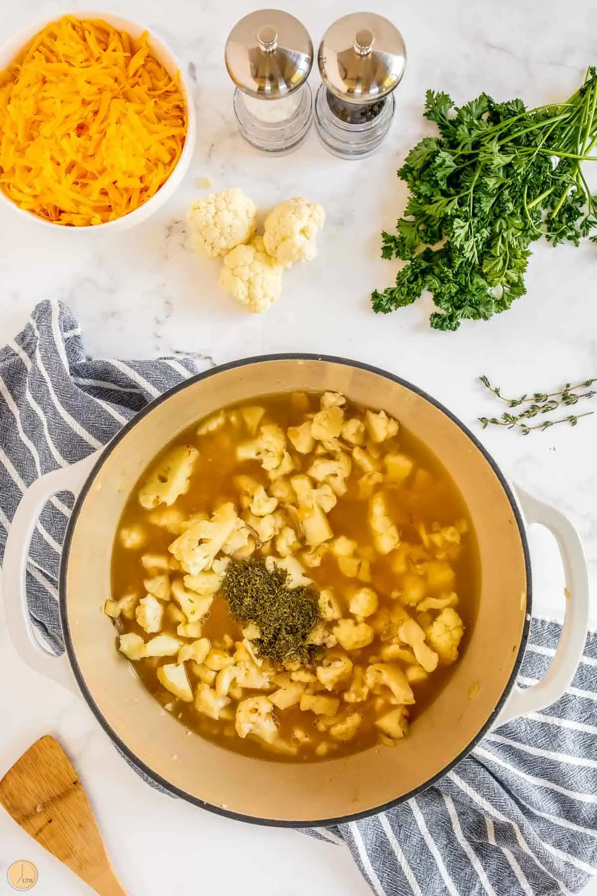 cauliflower cheddar soup recipe
