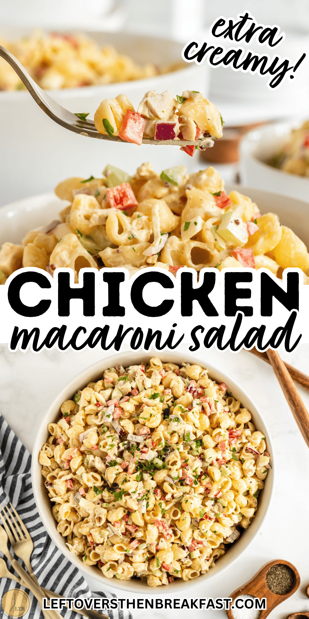 creamy chicken macaroni salad