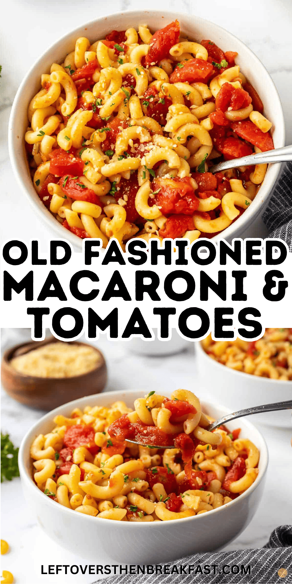 old fashioned macaroni and tomatoes