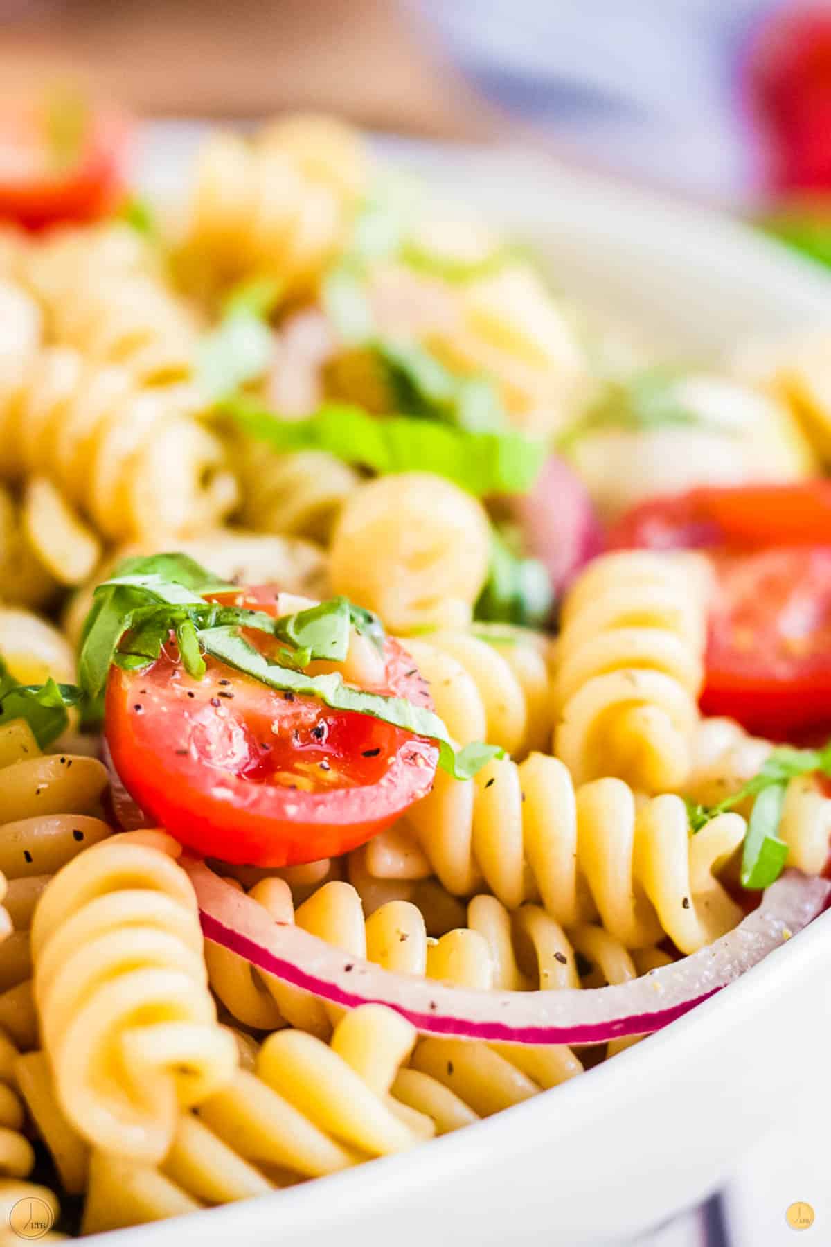 this caprese pasta salad is a great side dish