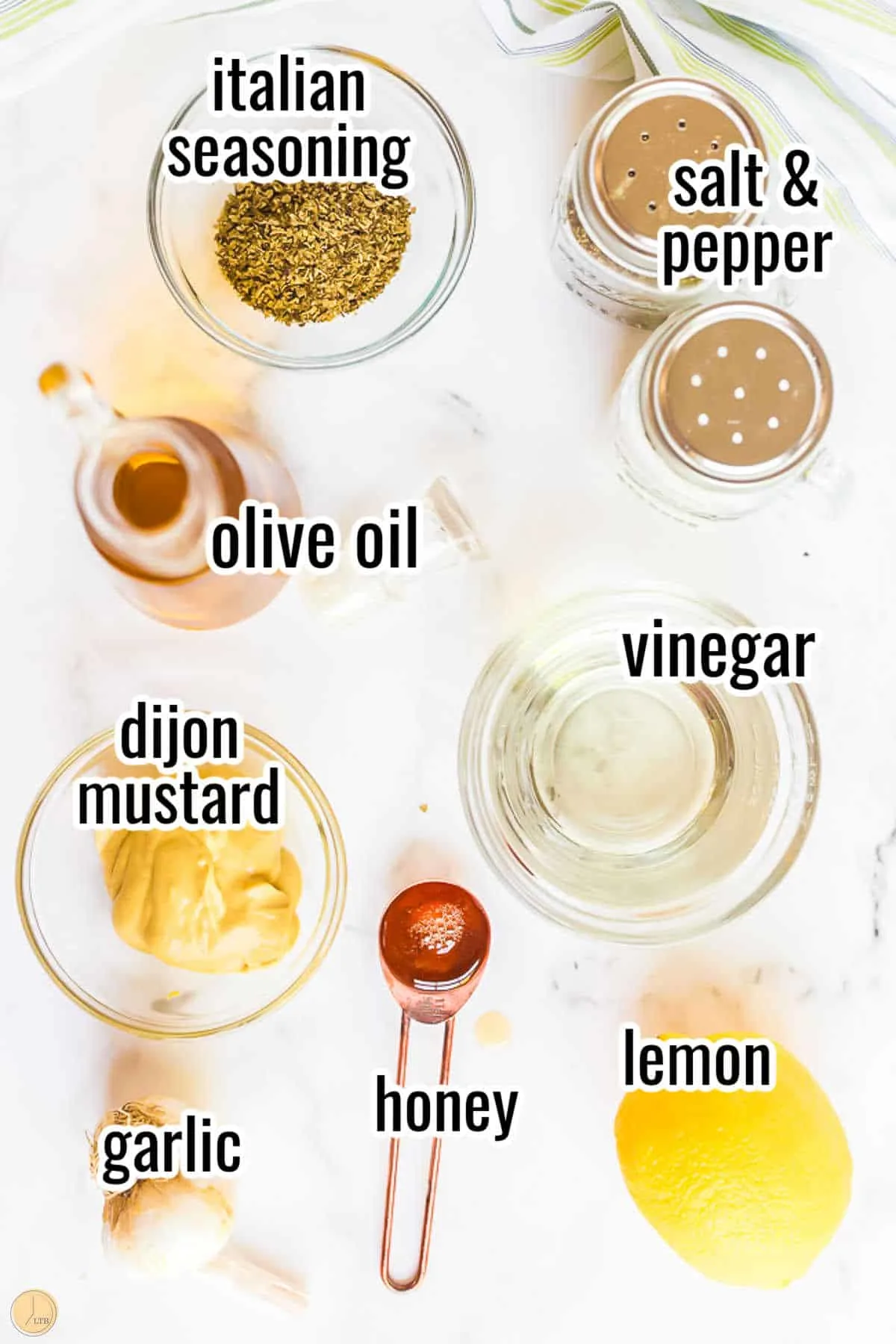 ingredients at room temperature for a simple recipe