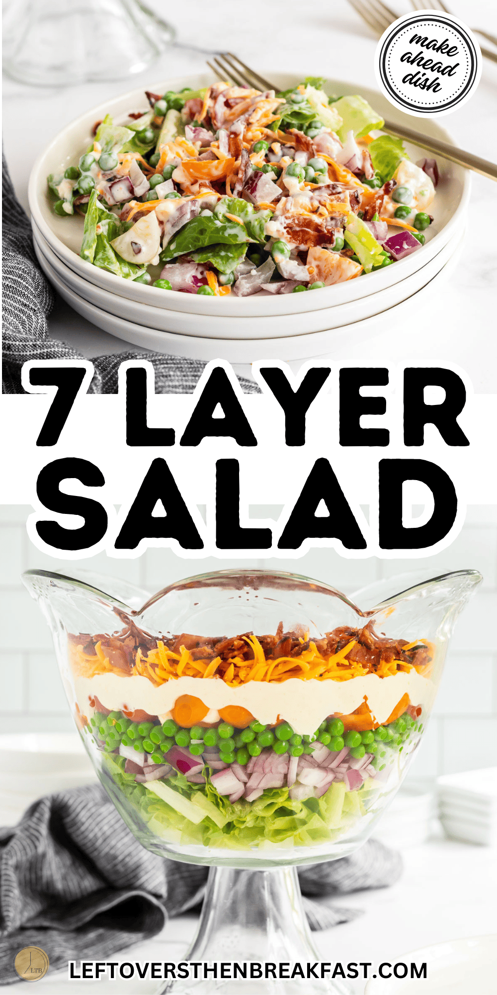 7 layer salad collage