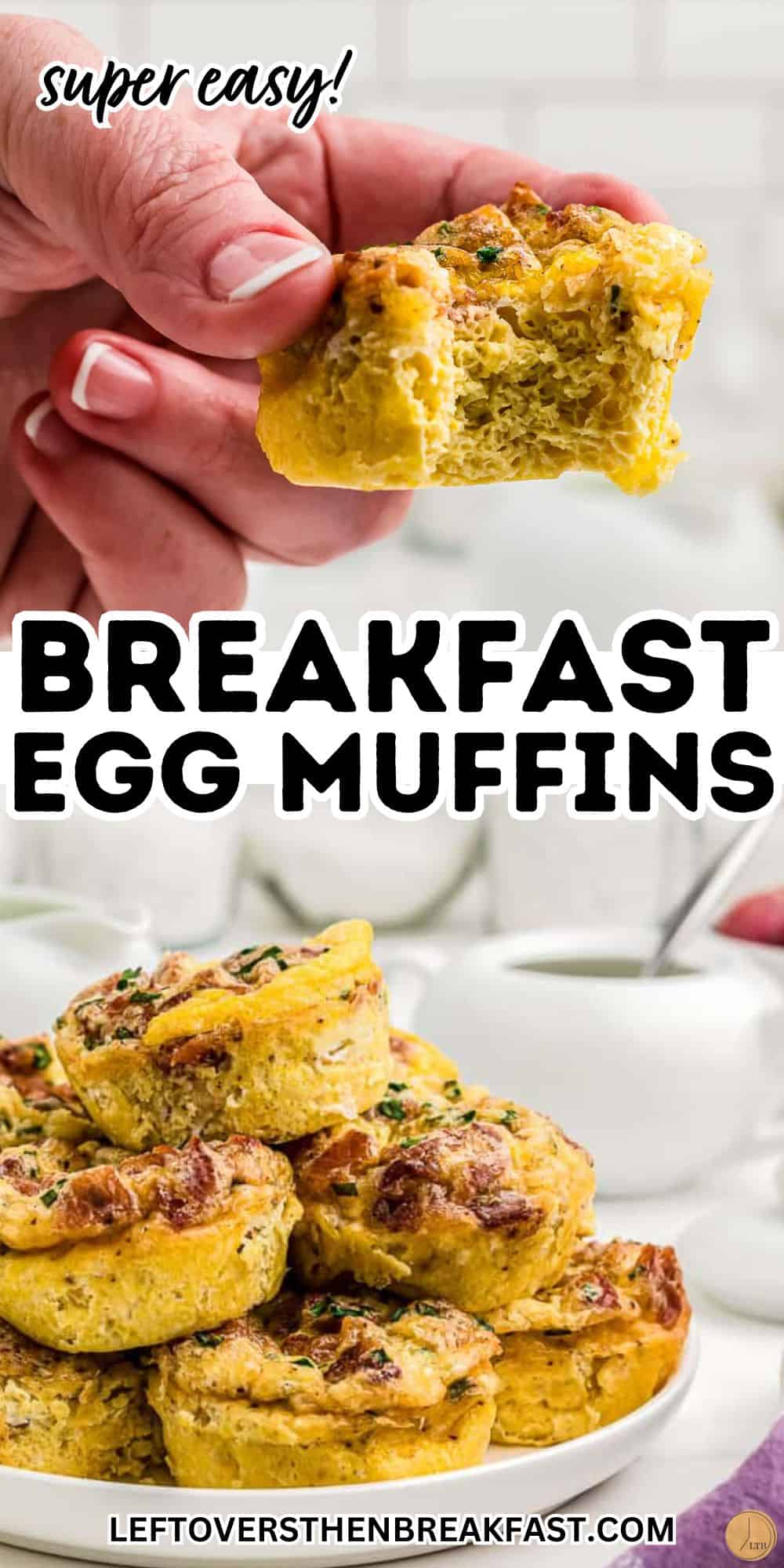 breakfast egg muffin collage