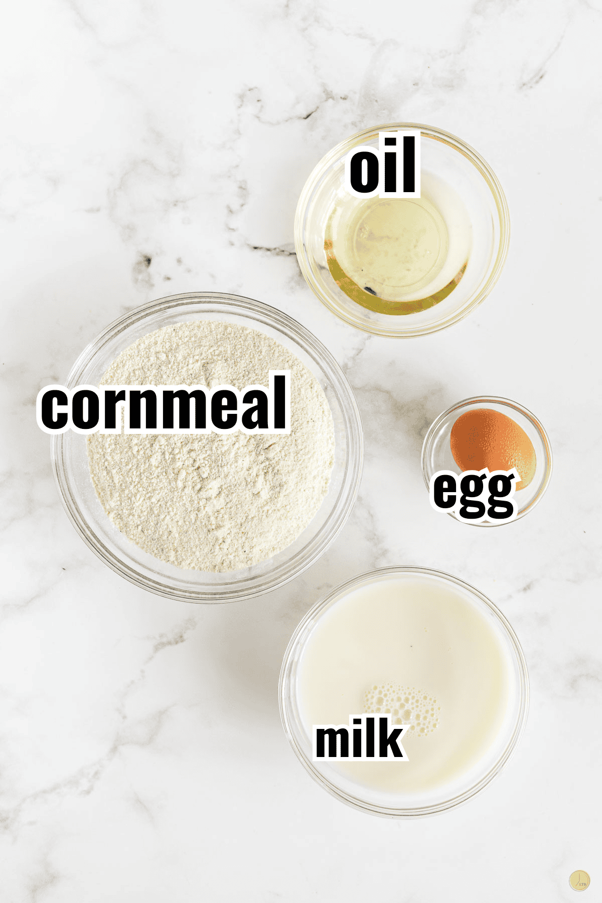 ingredients for a cornbread recipe