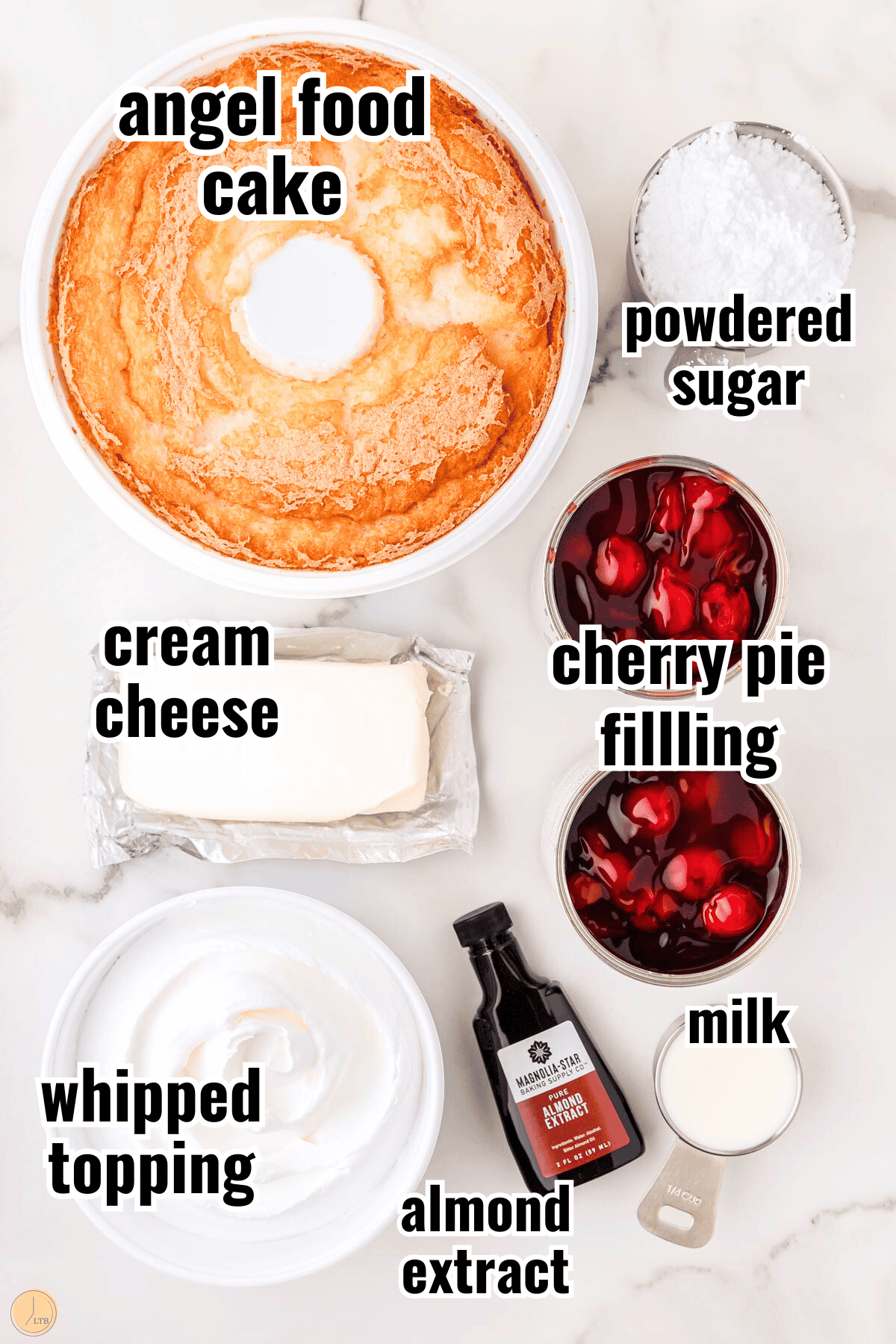 ingredients list for cherries in the snow recipe