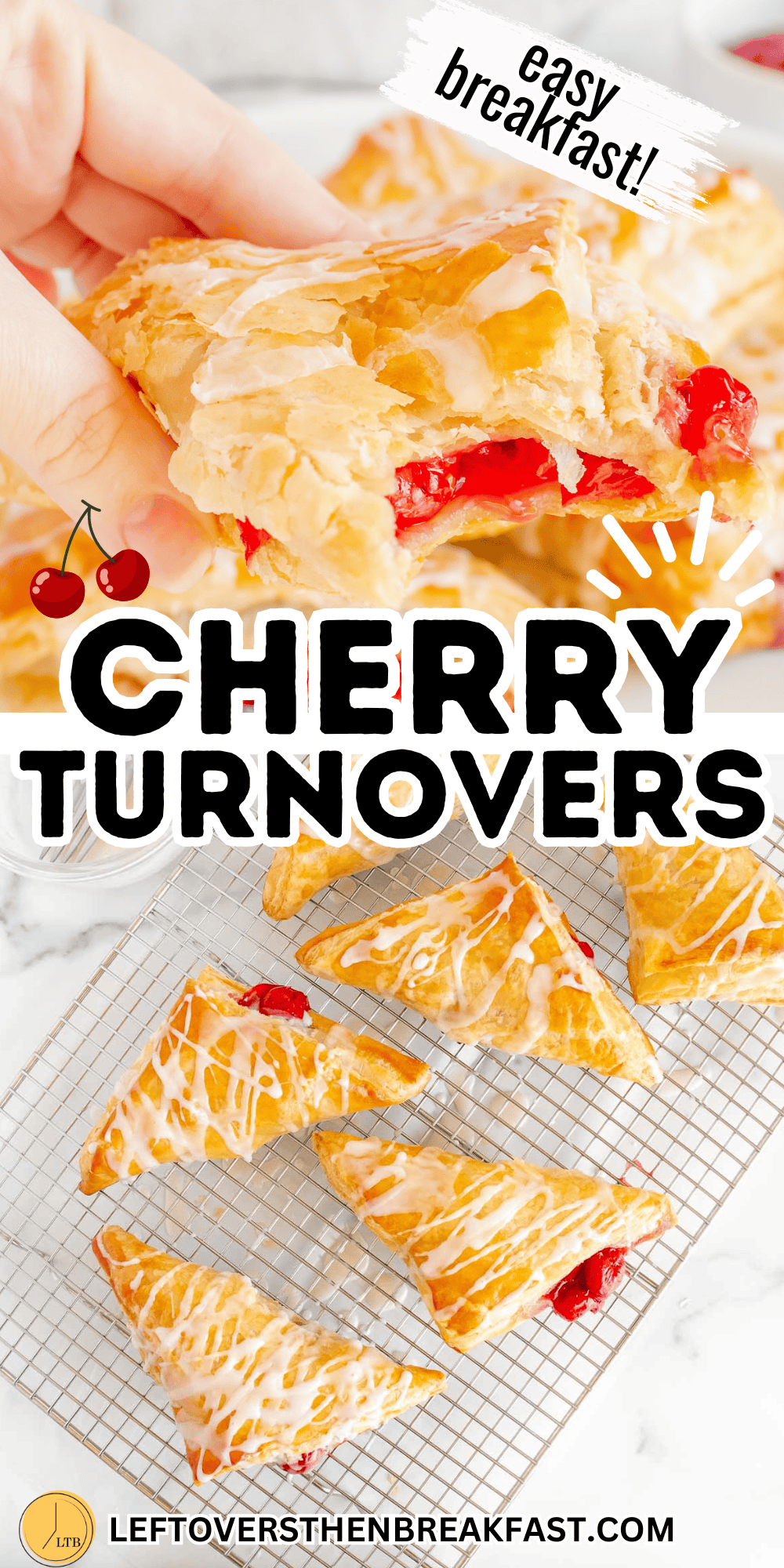 cherry turnovers collage